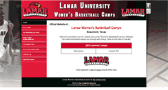 Desktop Screenshot of lamarwomensbasketballcamps.com
